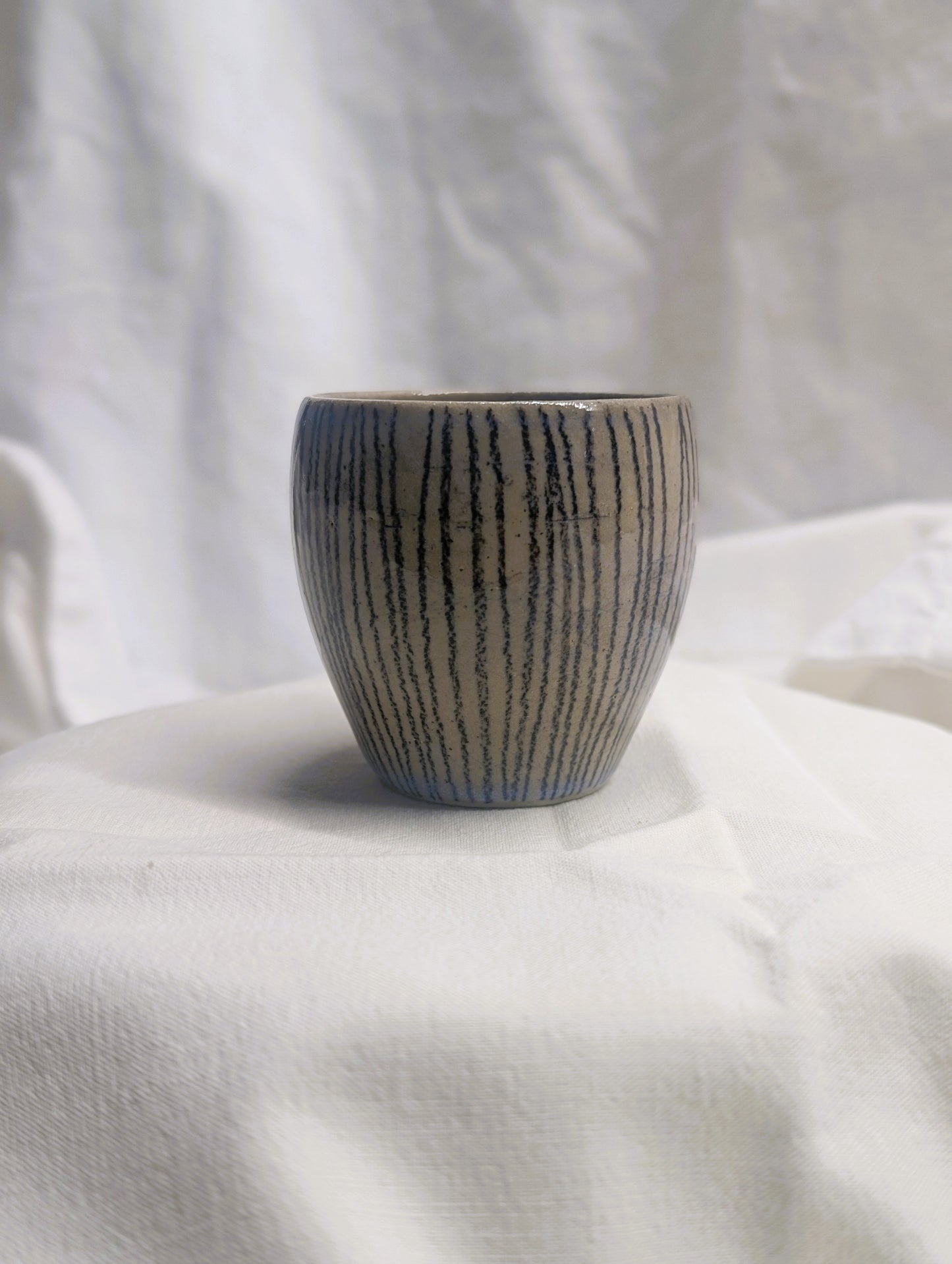 Small double-eared cup - Earth and Mist