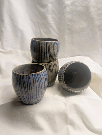 Small double-eared cup - Earth and Mist