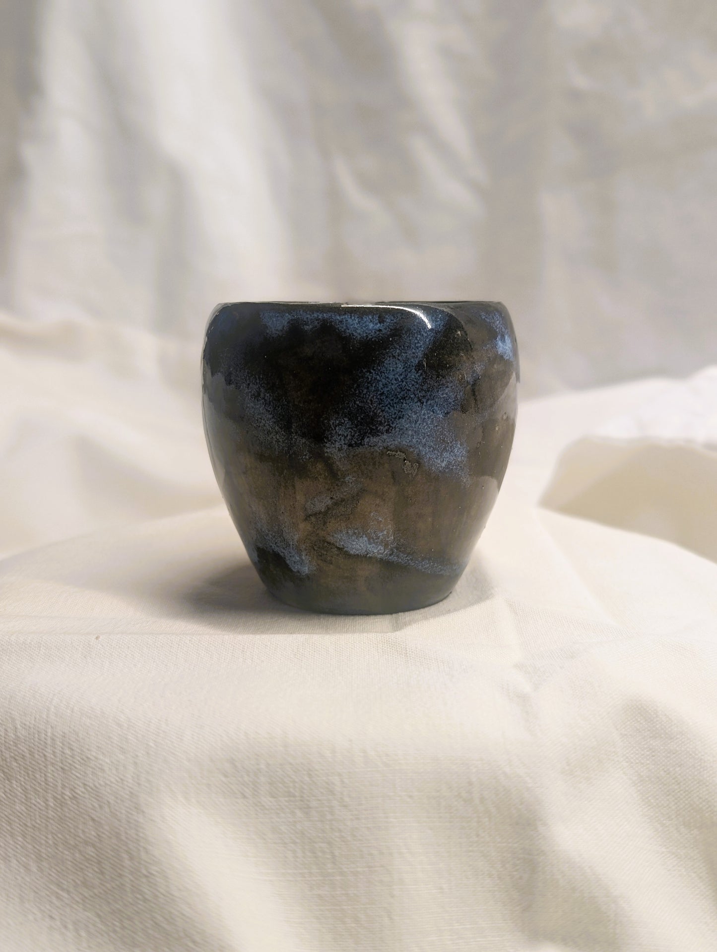 Small double-eared cup - Earth and Mist