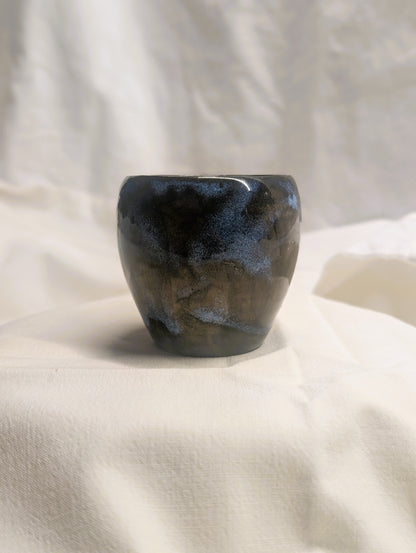 Small double-eared cup - Earth and Mist