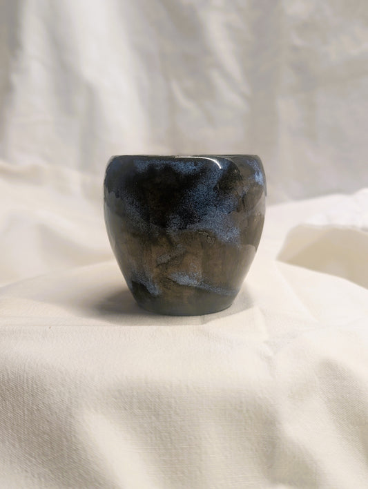 Small double-eared cup - Earth and Mist