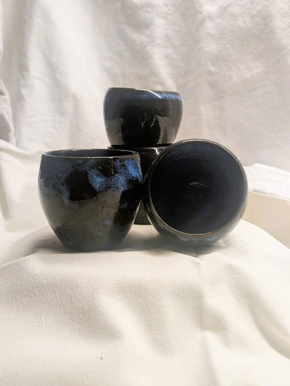 Small double-eared cup - Earth and Mist