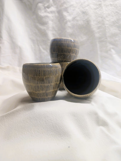 Small double-eared cup - Earth and Mist