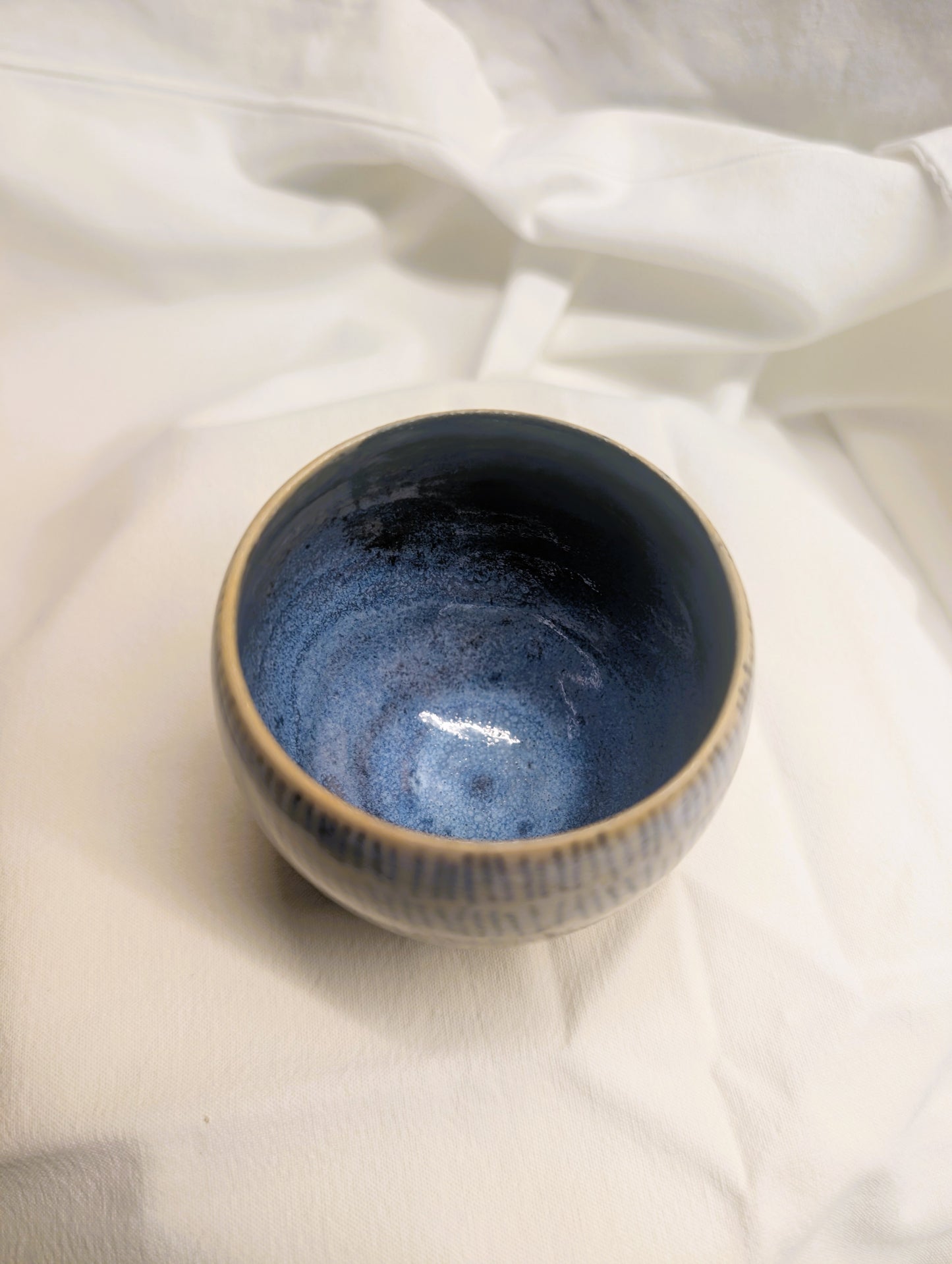 Small double-eared cup - Earth and Mist