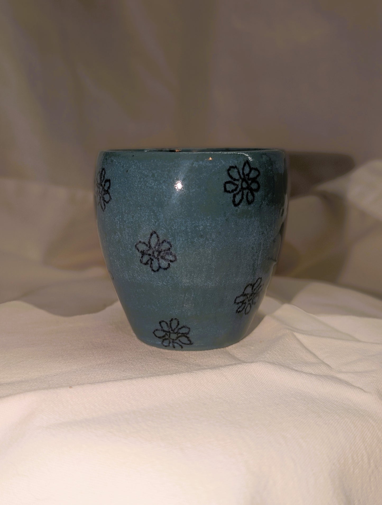 Small double-eared cup - Earth and Mist