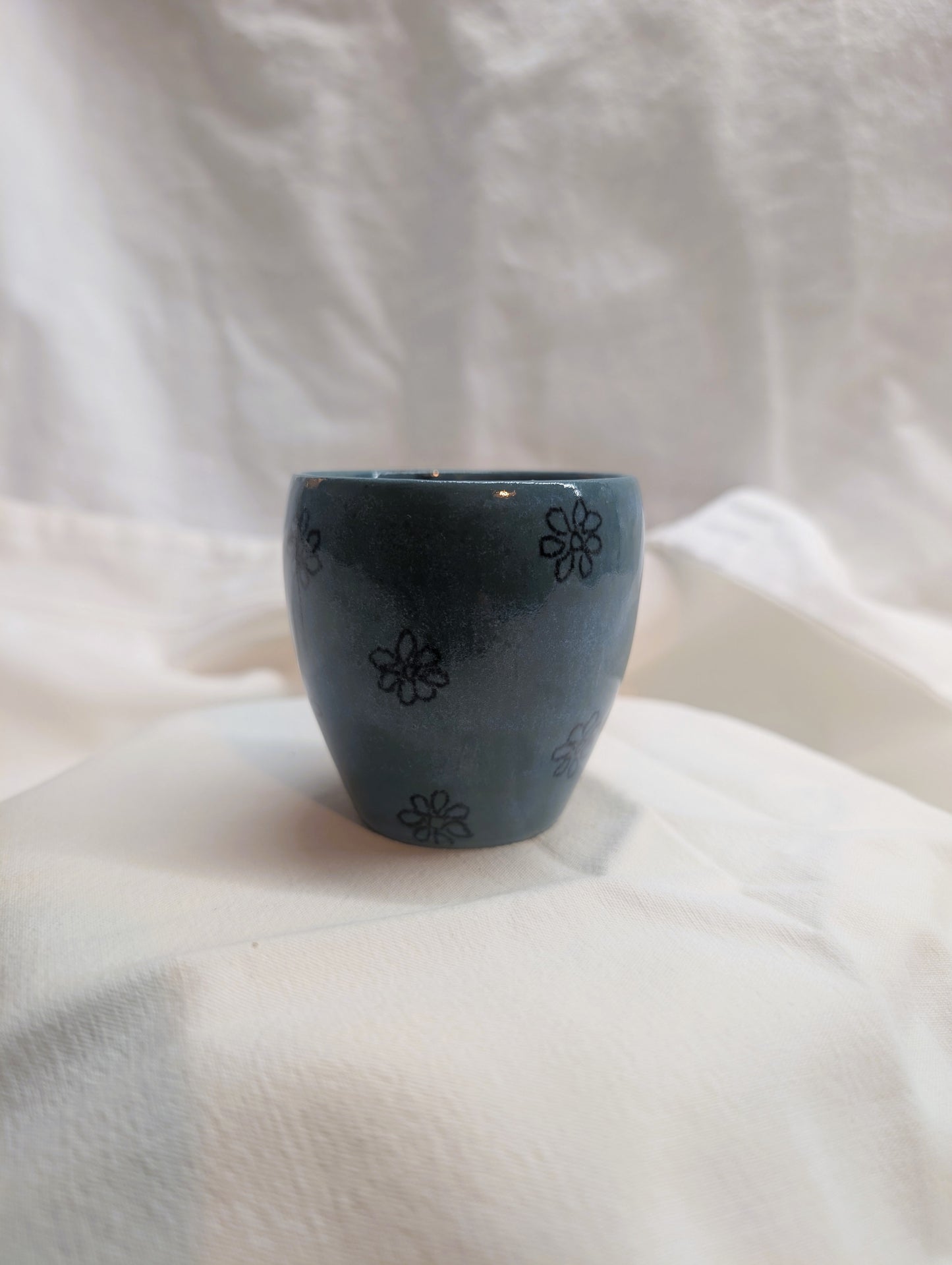 Small double-eared cup - Earth and Mist