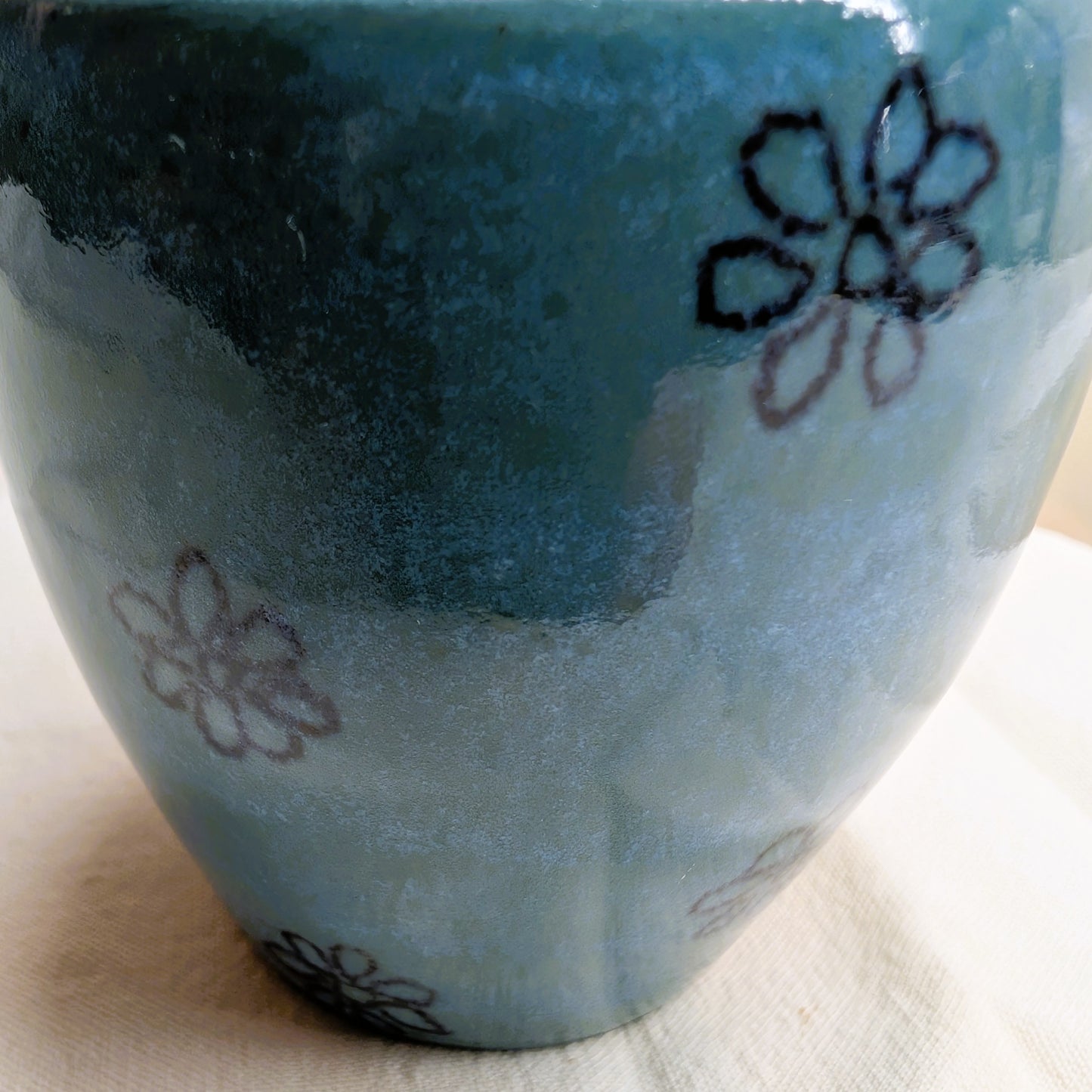 Small double-eared cup - Earth and Mist