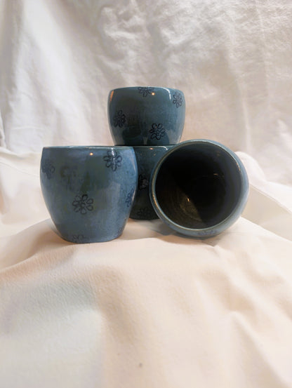 Small double-eared cup - Earth and Mist