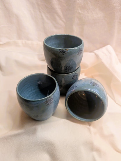 Small double-eared cup - Earth and Mist