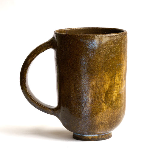 Large cup / mug with one handle - Brown earth