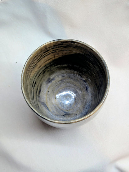 Small double-eared cup - Earth and Mist