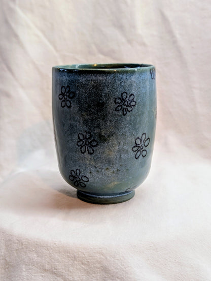 Petite tasse - bleue petites fleurs