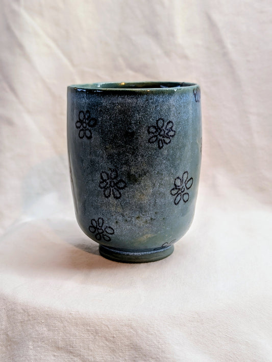 Petite tasse - bleue petites fleurs