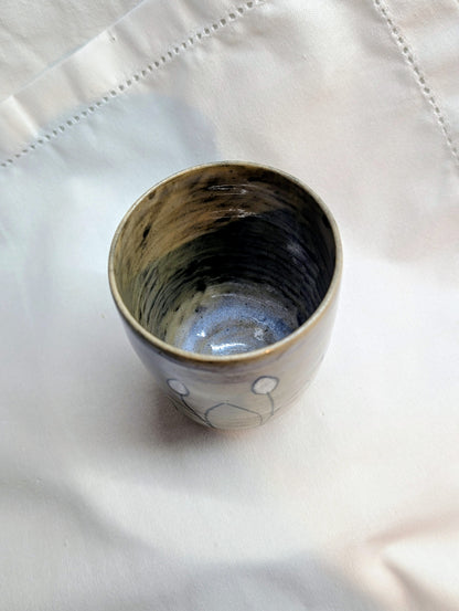 Petite tasse - Gris fleurs