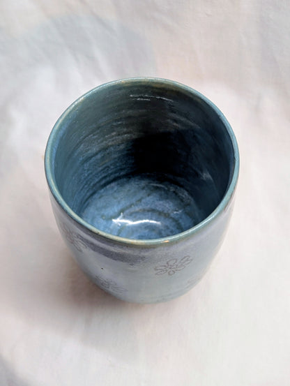 Petite tasse - bleue petites fleurs